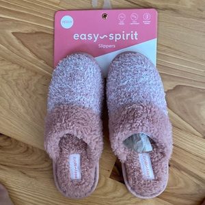 Easy spirit slippers, pink size 6.5-7.5